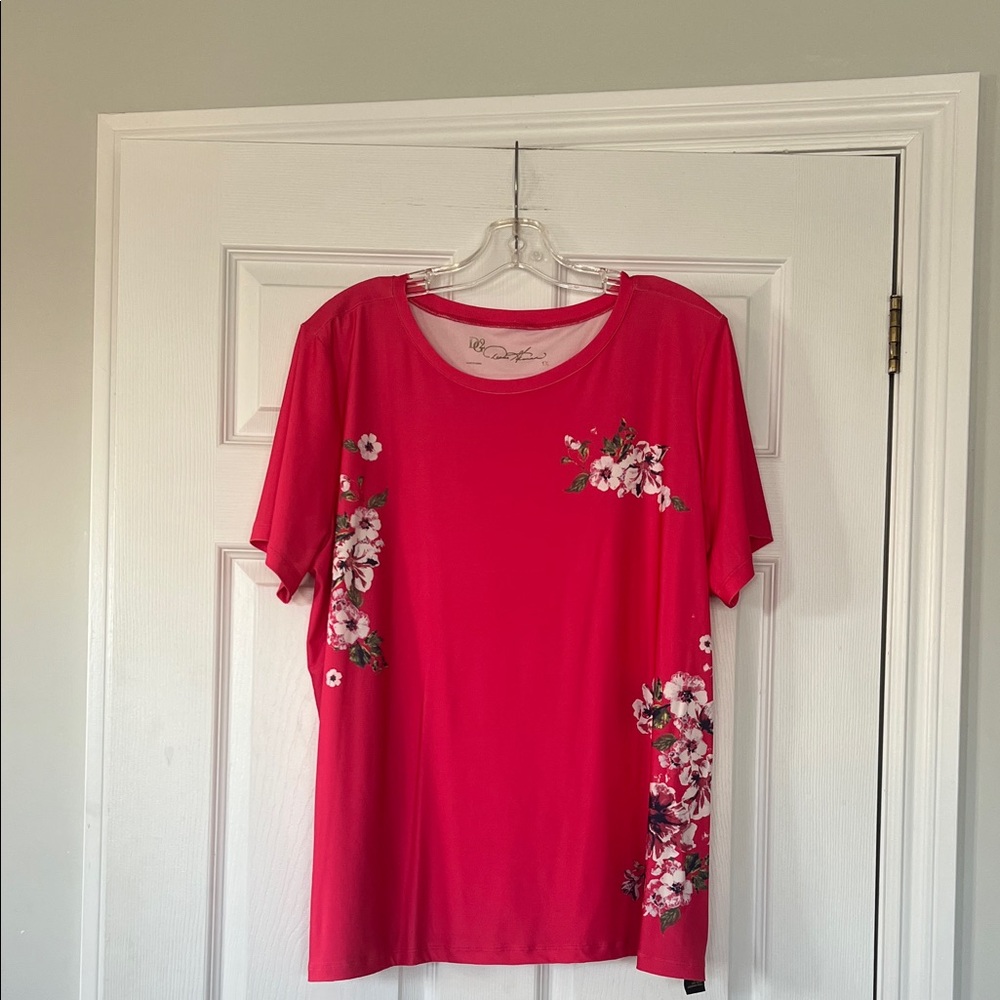 Women's Floral Pink Top